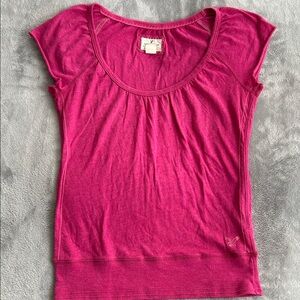Vintage American Eagle Outfitters Fuchsia Short Sleeve Top